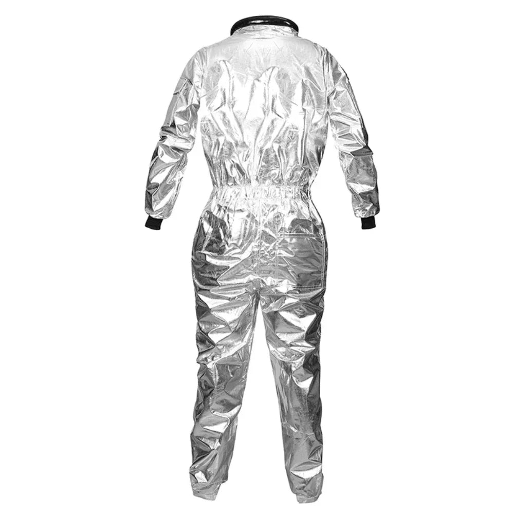 Adult Children Astronaut Costume Couples Spaceman  Cosplay Space Suit  for Halloween Family Party Dress Up Birthday Gift