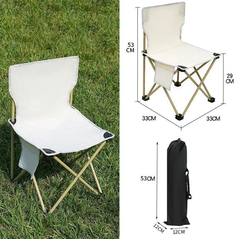 Outdoor Folding ChairPortable BenchFishing ChairMatzanLeisure Ultralight Camping Folding Table Chair