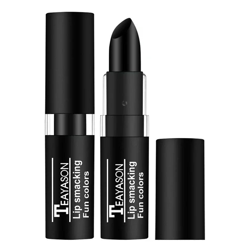 Black Lipstick Matte Lipsticks Waterproof Blue Vampire Color Holloween Party Makeup Maquillaje Lip Pencil Retro Dark Color White