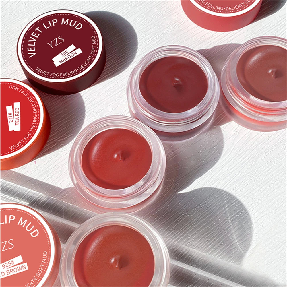 1/2PCS Lip Mud Matte Lipstick Mist Velvet Silky Lip Makeup Rapid Film-forming Lip Mud Rapid Film Formation Lipstick For