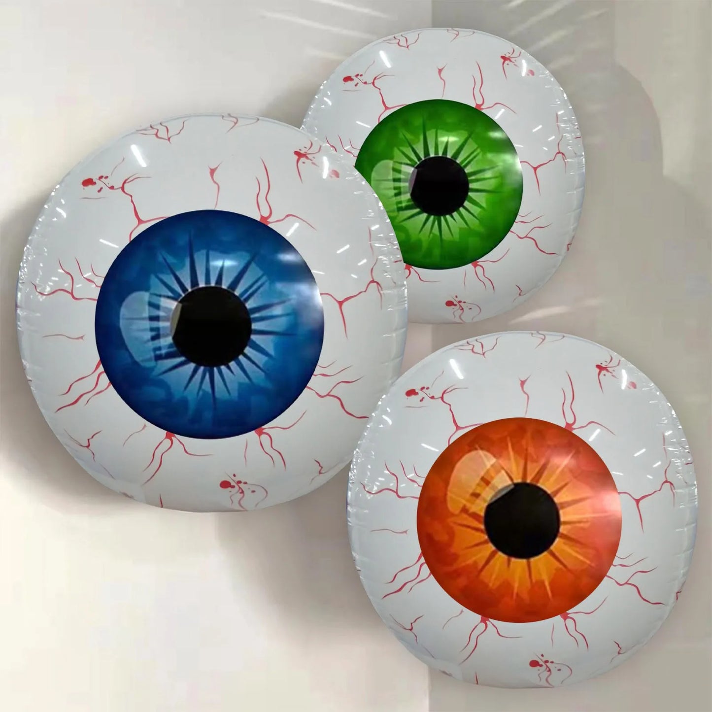 22inch Halloween Inflatables Eyeball Decorations Bloodshot Eyeballs Indoor Outdoor Garden Halloween Decors Party Supplies