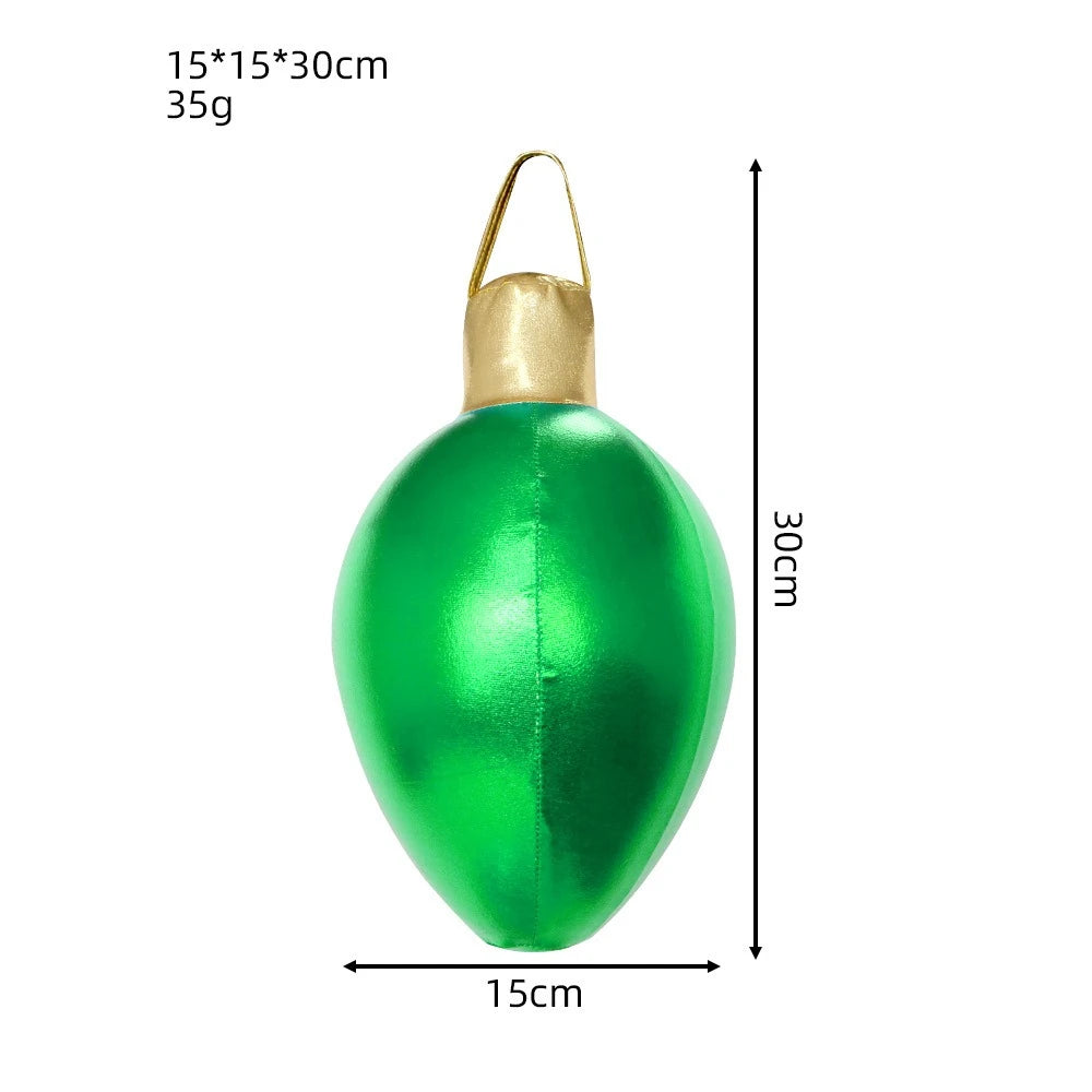 Emulational PVC Christmas Colored Lights Inflatable Ball, Colorful String Lights Inflatable Ball for parties、various festivals