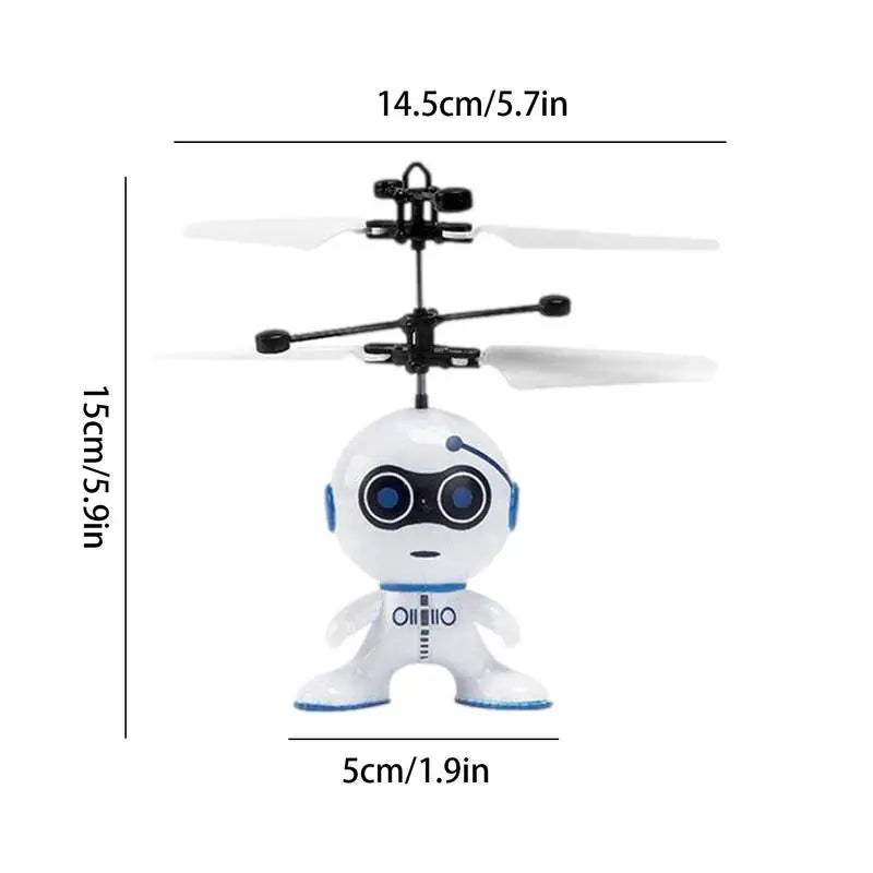 Flying Robot Toys Robot Kids Toys With Conceal Power Switch Robot Airplane Sensing Hand Movements RC Aircraft Remote Control Toy