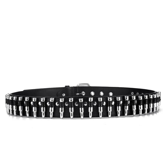 Stylish Belt For Both Men And Women, Fashionable Punk Waist Belt With Bullet-Shaped Decorations, Cool Accessory Ready-to-wear