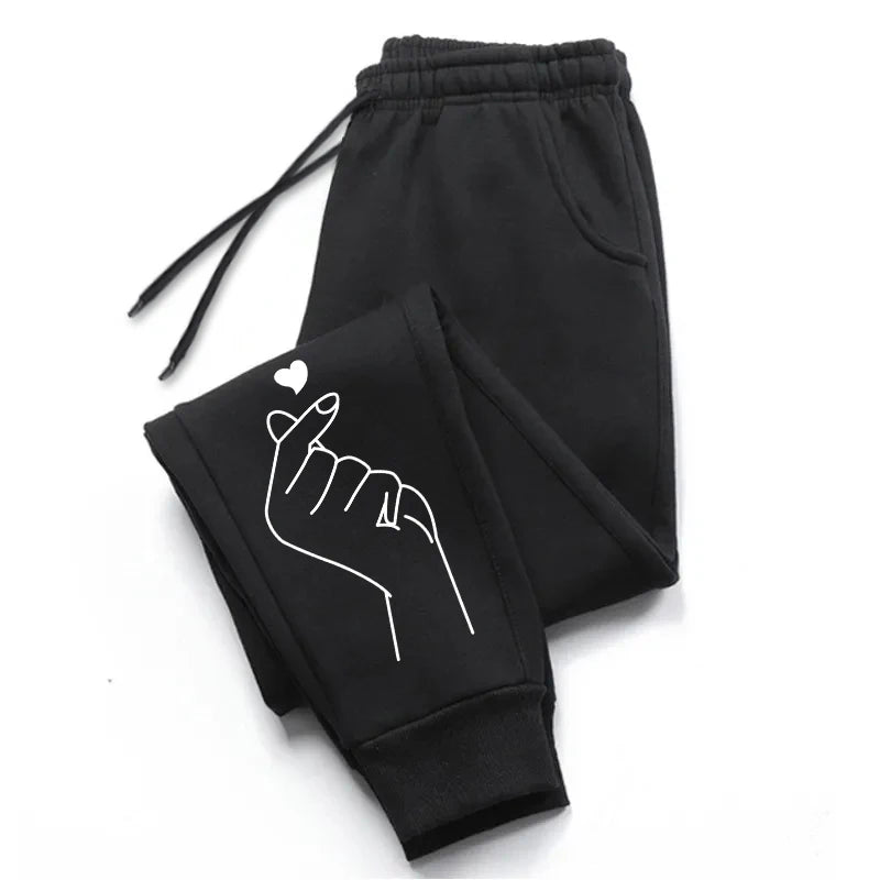 New Casual Daily Jogger Pants Outdoors Jogging Sweatpants High Quality Sports Versatile Elastic Band Drawstring Women's Trousers