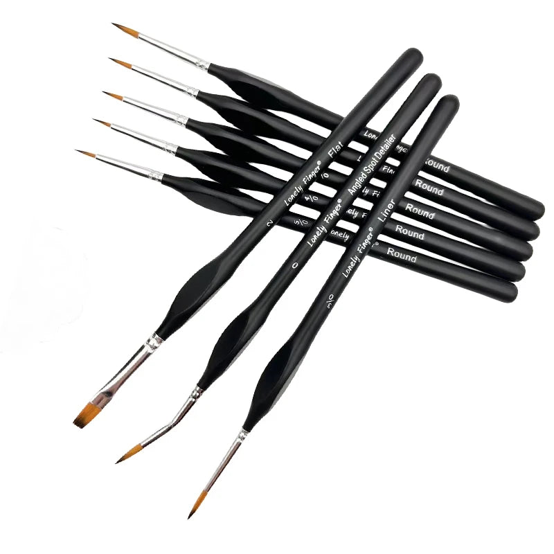 8pcs Professional Micro Fine Detail Paint Brush Set Miniature Detail Brushes for Watercolor Oil Acrylic Craft Rock Painting