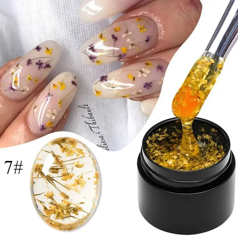 8ml Clear Non Stick Hand Solid Extension Nail Gel Polish Carving Flower Nail Art Building UV Gel Acrylic Varnish Manicure DIY