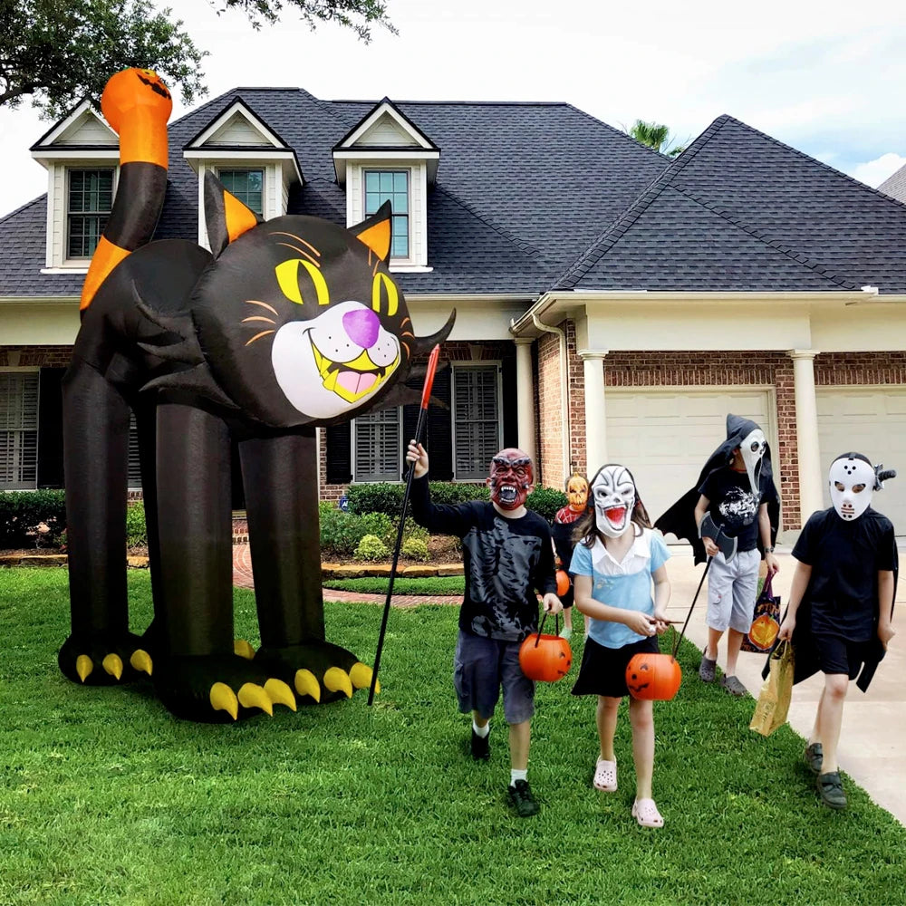 Inflatable Model Halloween Black Cat Halloween Inflatable Toys Outdoor Party Decorations Props