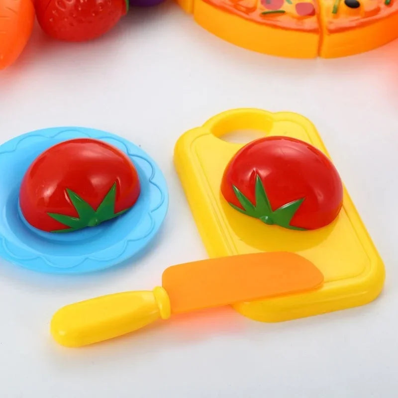 Kids Baby Kitchen Toys Cutting Vegetables Food Fruit Toy Kitchen Set for Girl Children Pretend Play Mini Toys  Girl Toys