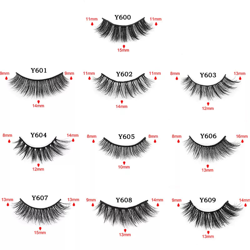 MEISHENJIE 3/5/10 Pair 3D Mink Lashes Natural Eyelash Dramatic False Eyelashes Faux Cils Makeup Fake Eyelash Extension maquiagem