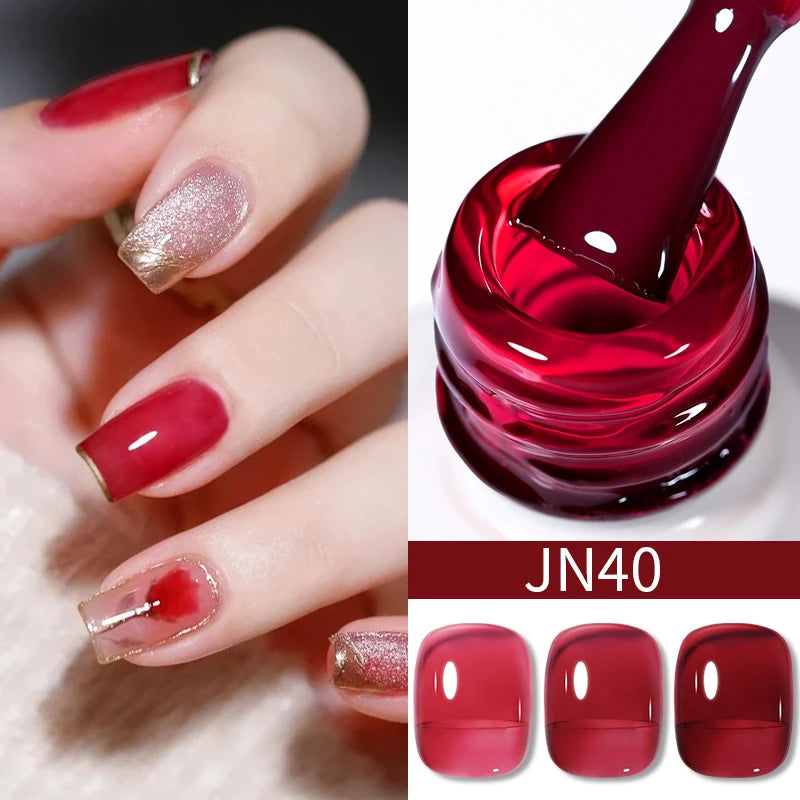 BORN PRETTY 10ML 8-in-1 Strong Nail Glue Gel Nail Polish Transparent Clear Function Gel Thickness Rubber Base Rhinestone Glue