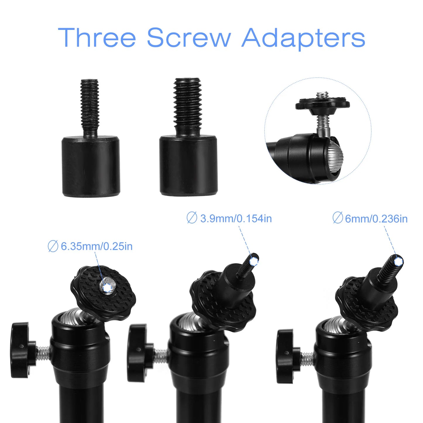 Mini Ceiling Wall Projector Mount Stand with 3 Screw Adapters Compatible with QKK, DR.J, DBPOWER, Anker, VANKYO, AAXA, and so on