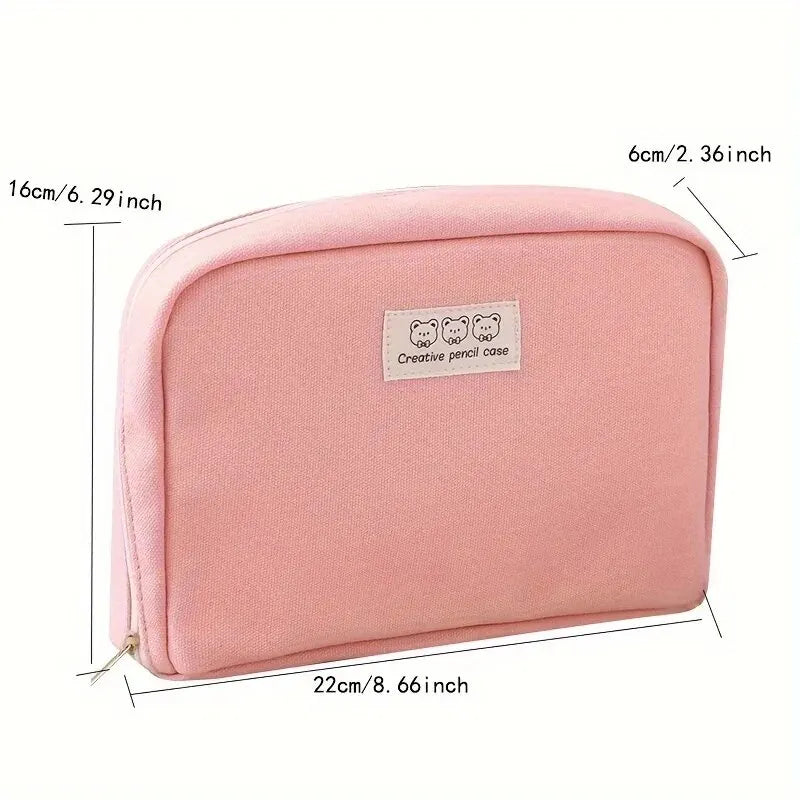 Kawaii Pencil Case Pouch Large Capacity Pen Bag Cute School Cases Portable Stationery Organizer for Students School Supplies