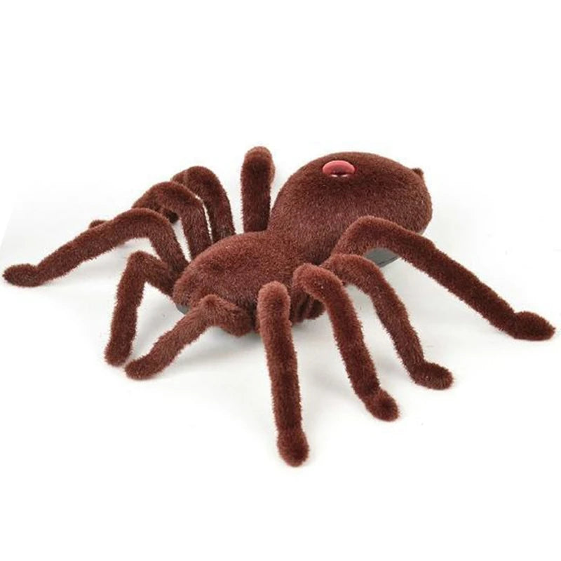 Kid Gift Remote Control Scary Creepy Soft Plush Spider Infrared RC Tarantula Toy 77HD