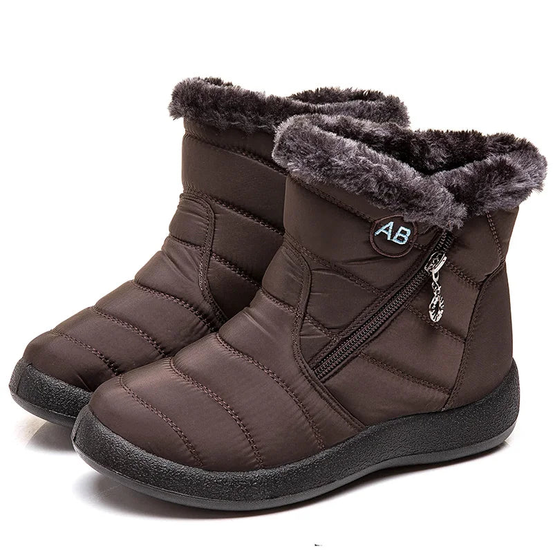 Women's Boots Women's Winter Boots Fur Winter Shoes For Women Ankle Boots Snow Super Warm Low Heels Botas Mujer Winter Footwear