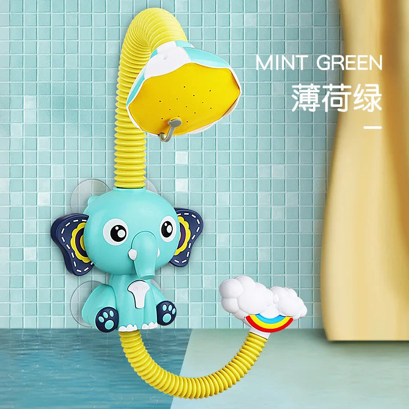 New Bath Toys Baby Water Game Elephant Model Faucet Shower Electric Water Spray Toy Swimming Bathroom Baby Toys For Kids Gifts