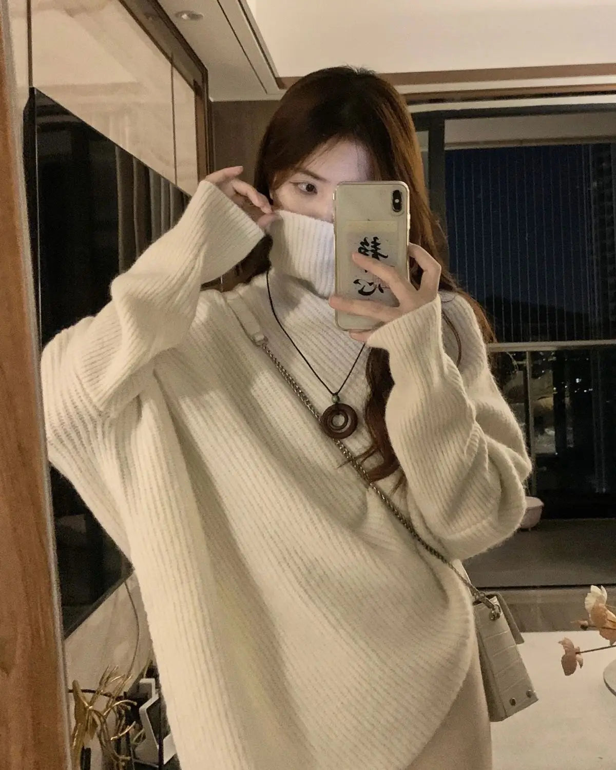 Ladies Sweater Dress Blue with Headings Knitted Tops Sweaters for Women Vintage Crochet Long Cashmere Winter 2024 Trend Luxury