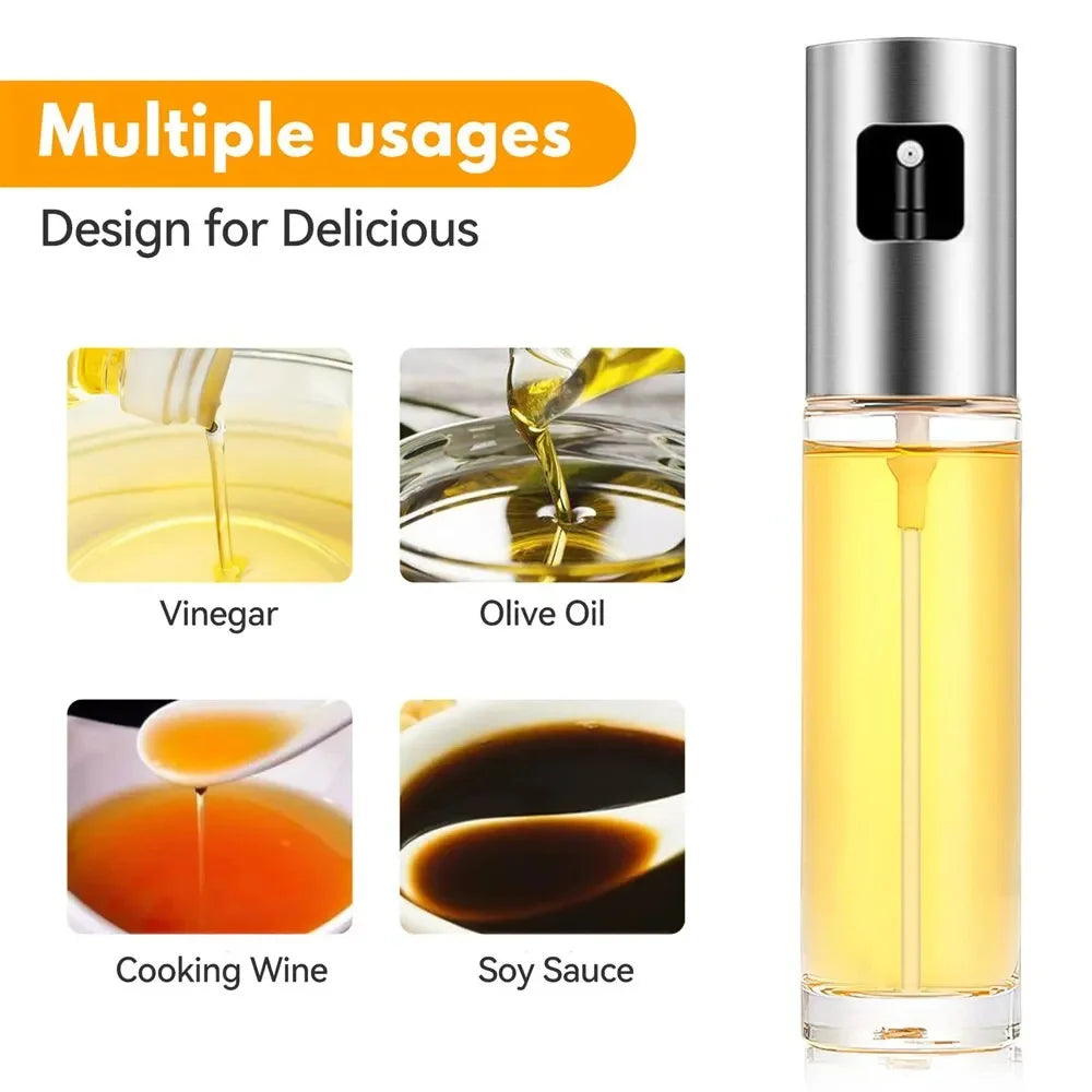 Olive Oil Sprayer Oil Sprayer for Cooking Dressing Spray Grilling Olive Oil Glass Bottle BBQ Baking Kitchen Tool