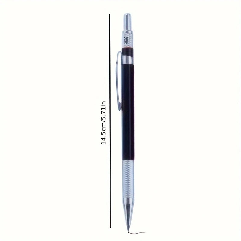 2.0MM Metal Mechanical Pencil with lead Art Drawing Design Automatic Drawing Special Pencil Student Office School Supplies