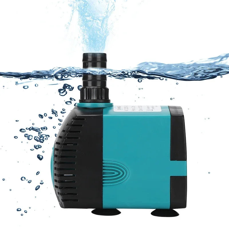 220V-240V Ultra-Quiet 3W-70W Multifunction Submersible Water Fountain Pump Filter Fish Pond Aquarium Water Pump Tank Fountain