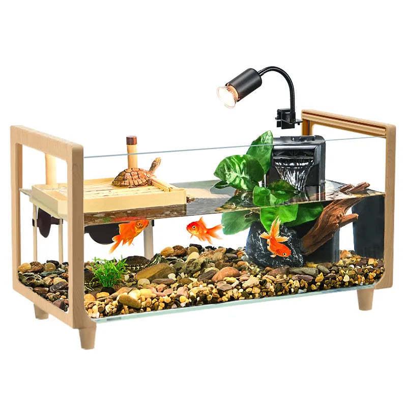 Big Turtle Aquariums Fish Tank Landscaping Home Circulate Living Room Aquariums Fish Tank Decoration Acuario Pet Products QF50YG