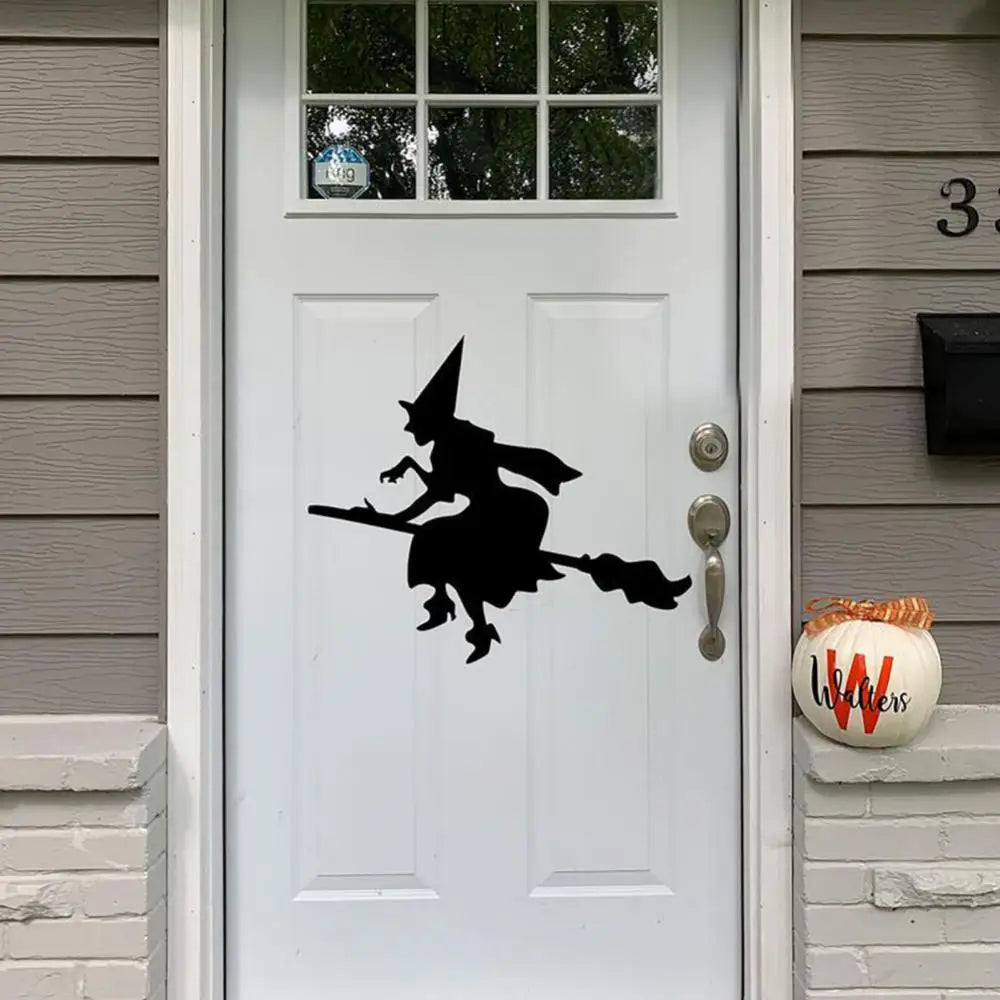 1~8PCS Halloween Giant Ghost Shadow Window Sticker Witch Death Bat Skeleton Helloween Party Decor Electrostatic Sticker Window