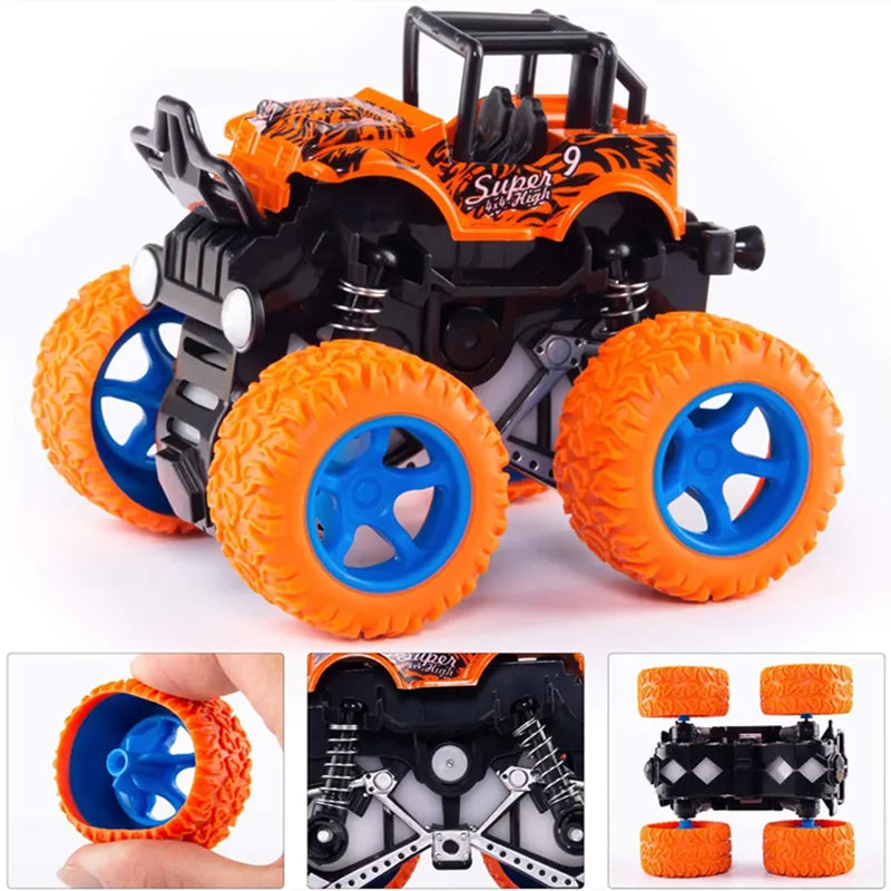 Hot Toys Car Monster Truck Four-wheel Drive Vehicle Stunt Dump Car Inertia Car Toy Dinosaur Pull Back Children Toy Boy Girl Gift