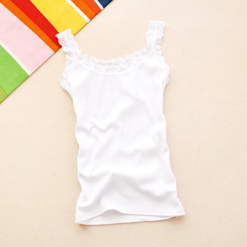 2024 Summer Top Women Sleeveless Lace Tank Top Sexy Women's T-shirt Vest Tank Tops Female Vest Tops White Black Underwear Women