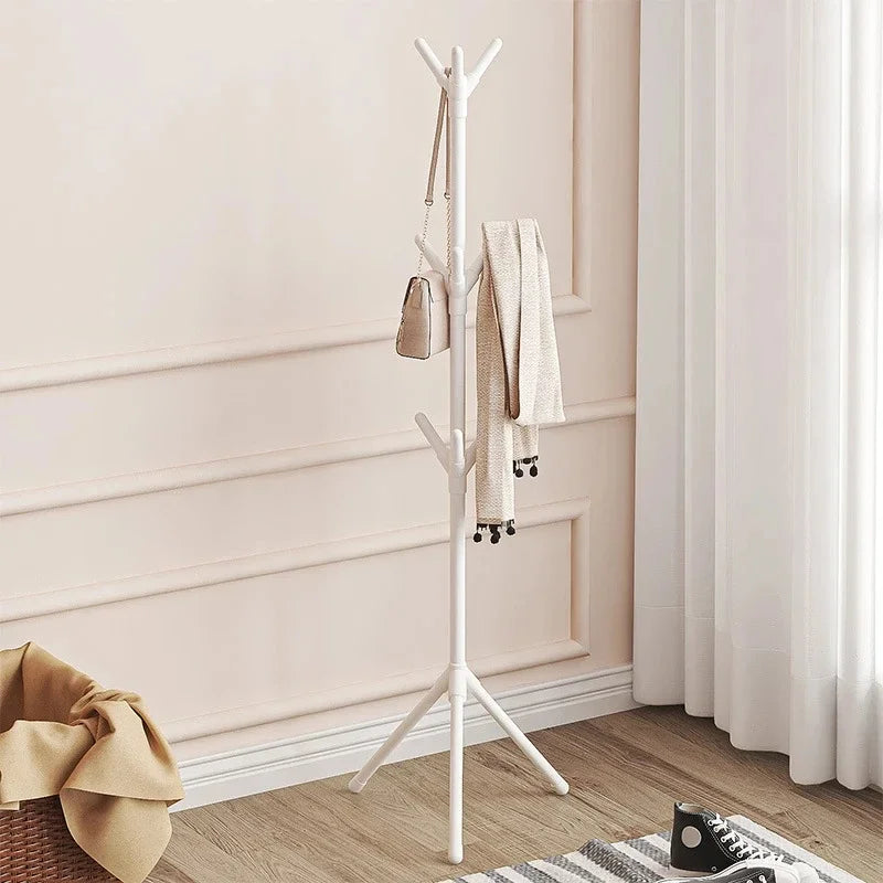 Clothes and Hats Rack Floor To Floor Bedroom Coat Hook Bedroom Vertical Tree Branch Shape Holder Hat Scarf Handbag Storage Hange