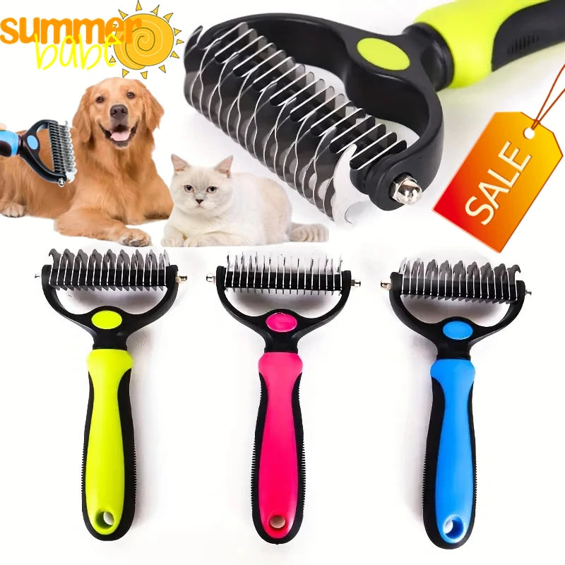 Newest Pet Deshedding Brush Dog Hair Remover Pet Fur Knot Cutter Puppy Cat Comb Brushes Dogs Grooming Shedding Supplies Tools