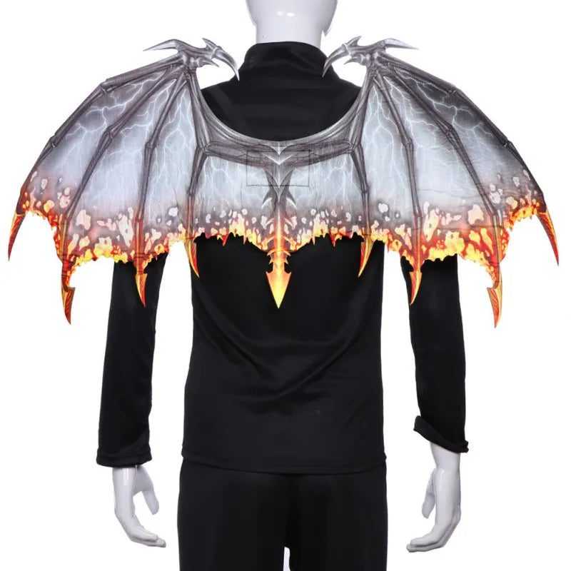 Halloween Dragon Wing Decoration Carnival Party Animal Costume For Adult Boy and Girl Kids Dragon Cosplay Masquerade