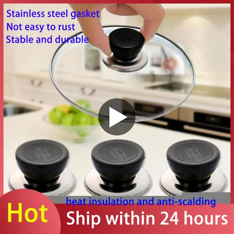 1/3/5pcs Replacement Lifting Handle Universal Pot Lid Holding Handle Glass Lib Cover Knob Cap For Kitchen Cookware Handgrip