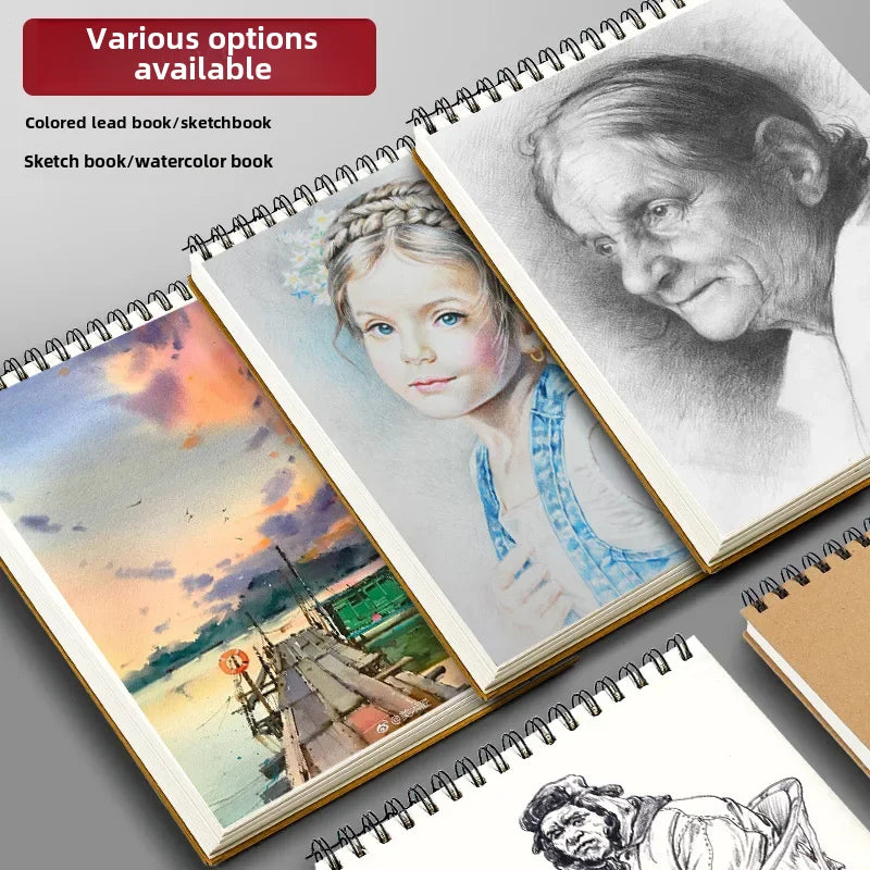 A4 Vertical Flip Hard Shell Sketchbook Art Students Specialized A3 Quick Sketch Book 16k Hand Drawing Painting 8k Artbook A5