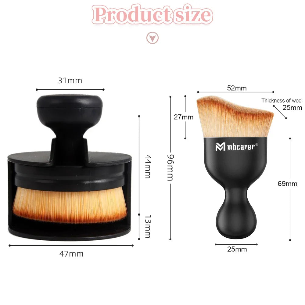 1/2PCS Seal Foundation Brush Push-Pull O Shape Seal Stamp Makeup Brushes Powder Blush Brush Liquid Cosmetic Make Up Brushes Tool