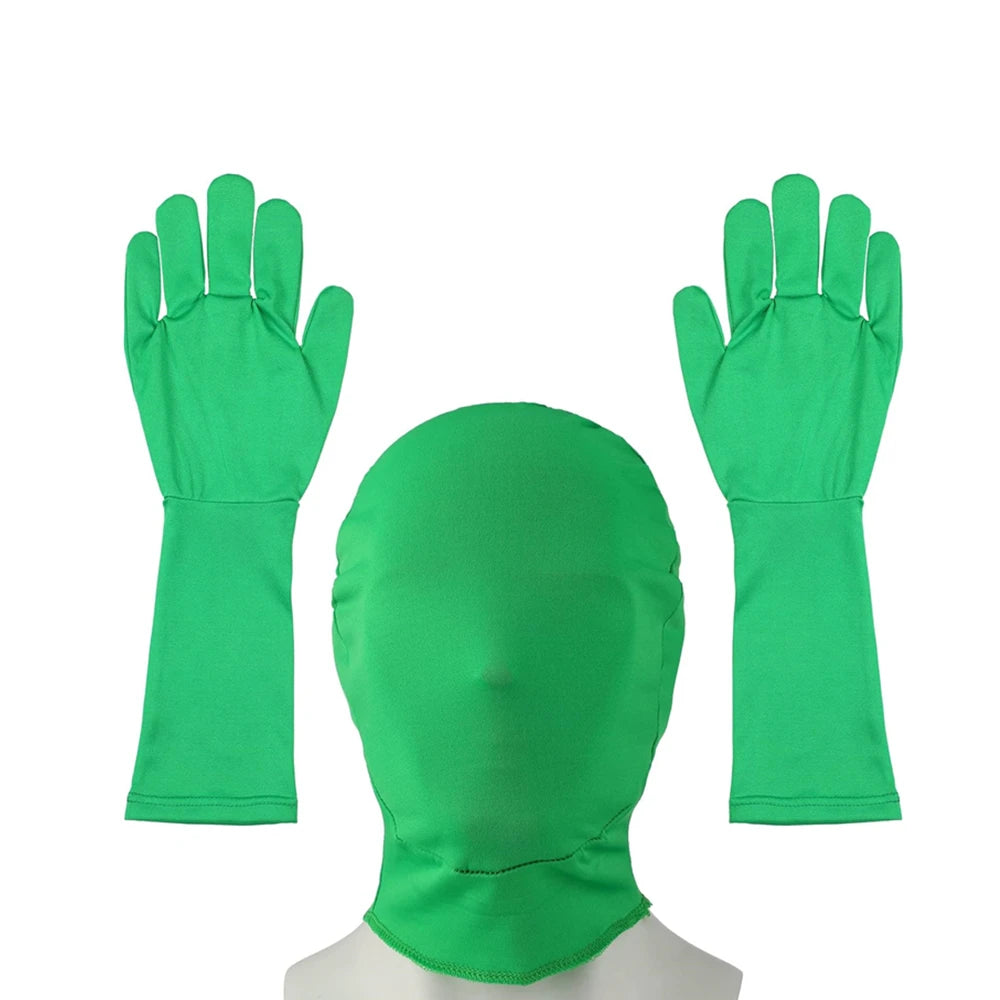 Green Screen Suit Disappearing Skin Bodysuit Photography Backdrop Chroma Key Invisible Effect Comfor Suit Photo Video Background