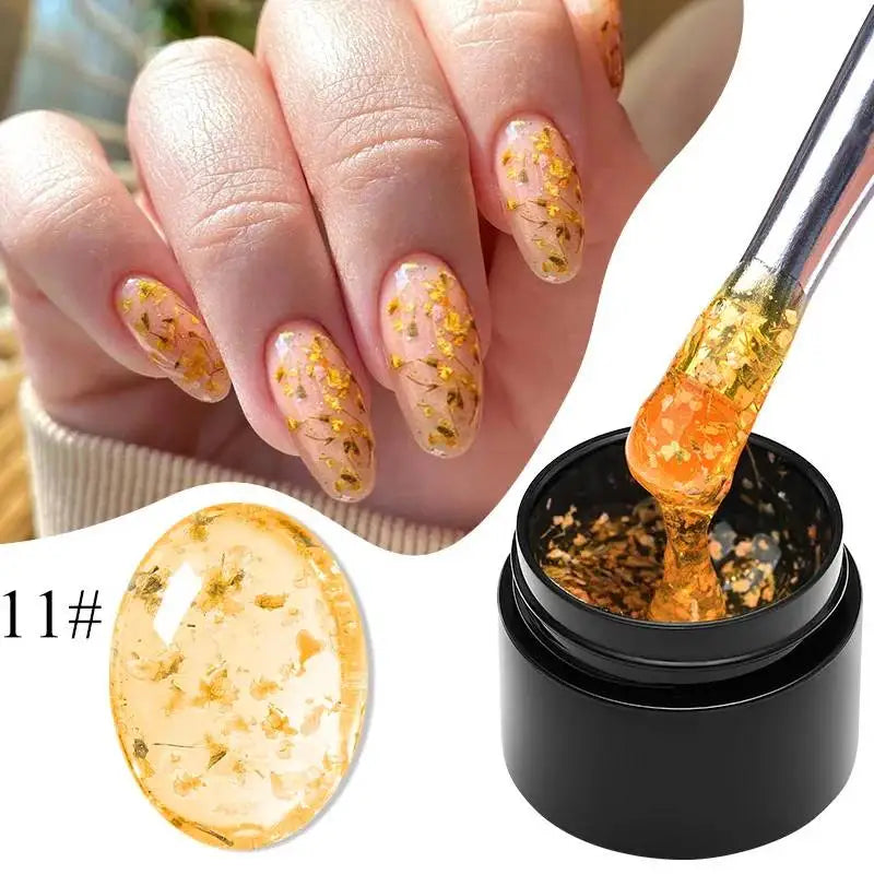 8ml Clear Non Stick Hand Solid Extension Nail Gel Polish Carving Flower Nail Art Building UV Gel Acrylic Varnish Manicure DIY