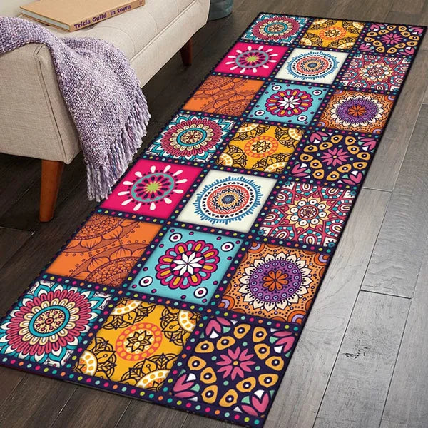 Mandala Style Series Carpets Rugs for Living Room Bedroom Decorative,Doormat Kitchen Bathroom Non-slip Floor Mats Area Rug Gifts