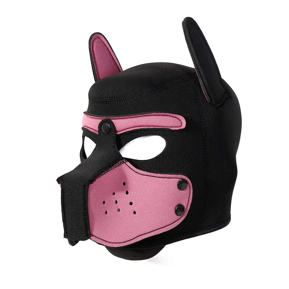 Puppy Cosplay Costumes of Padded Rubber Full Head Hood Mask with Ears for Couples Women Dog Role Play Games Exotic Accessories