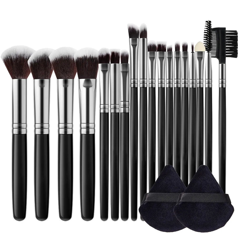 13-18PCS Makeup Brush Set Premium Synthetic Powder Foundation Contour Blush Concealer Eyeshadow Blending Liner Make Up BeautyKit