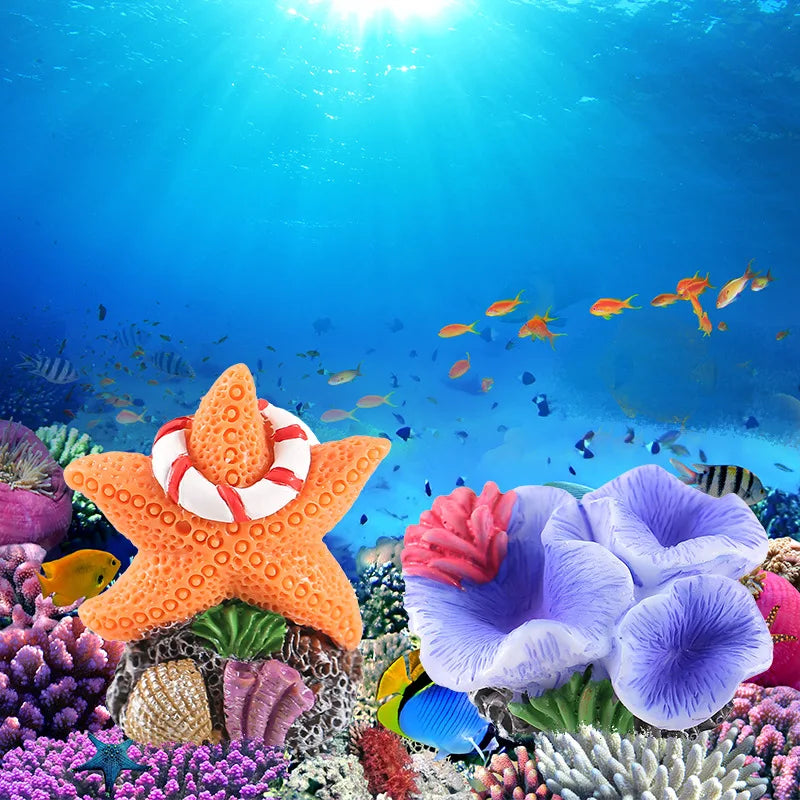 Cute Micro Landscape Colorful Artificial Coral Resin Ornaments For Fish Tank Aquarium Accessories Decorations Home Decor