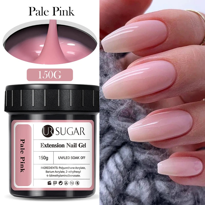 UR SUGAR 150g Extension French Acrylic Gel Soak Off UV LED Camouflage Color Hard Gel Jelly Fast Dry Nail Building Extend Gum Gel