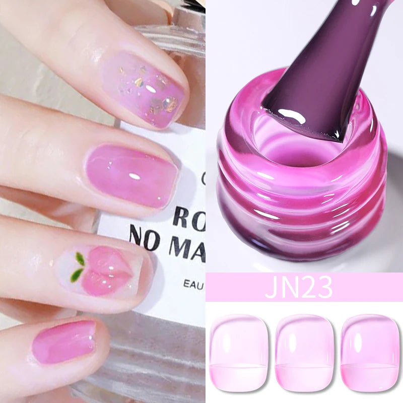 BORN PRETTY 10ML 8-in-1 Strong Nail Glue Gel Nail Polish Transparent Clear Function Gel Thickness Rubber Base Rhinestone Glue