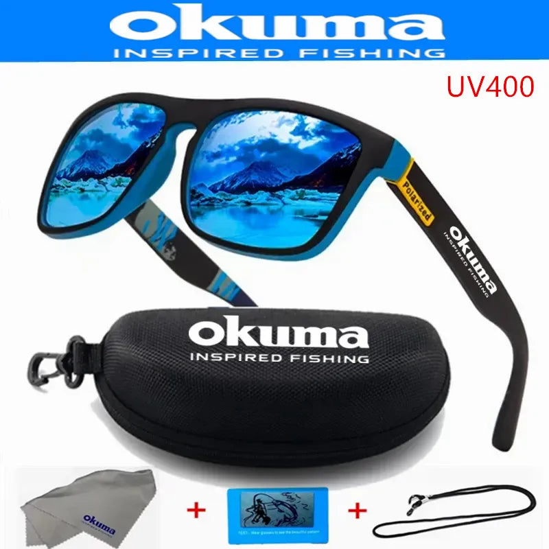 Okuma polarized sunglasses UV400 for men and women outdoor hunting, fishing, driving bicycles, sunglasses optional box