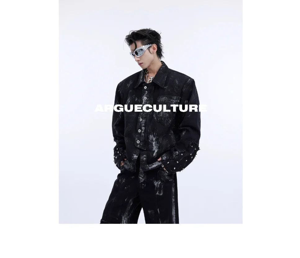 American Spring and Autumn Street Men and Women Trendy Personalized New Straight Jeans Couple Loose Retro Washed Casual Pants