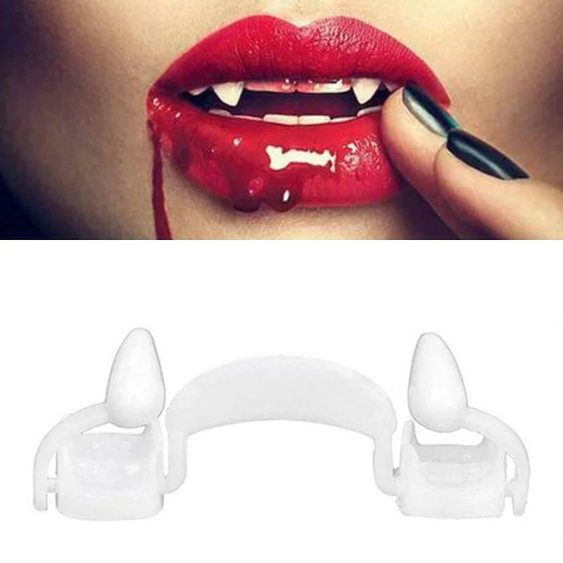 1/3 PCS Retractable Vampire Teeth Halloween Vampire Fangs Dentures Zombie Teeth Small Tiger Teeth Halloween Party Decor