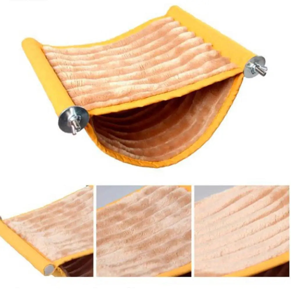 Pet Hanging Hammock Warm Nest Bed Removable Washable Parrot Bird Cage Perch For Parrot Hamster House Accessories