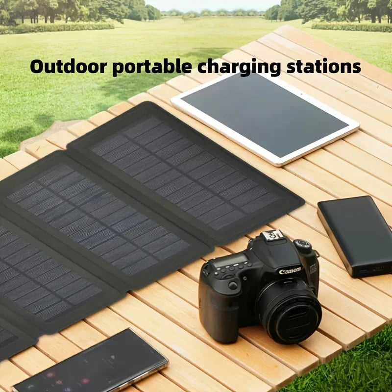 35W High Power Portable Solar Panel Waterproof Foldable Outdoor Power Supply USB Computer Mobile Phone For Outdoor Camping