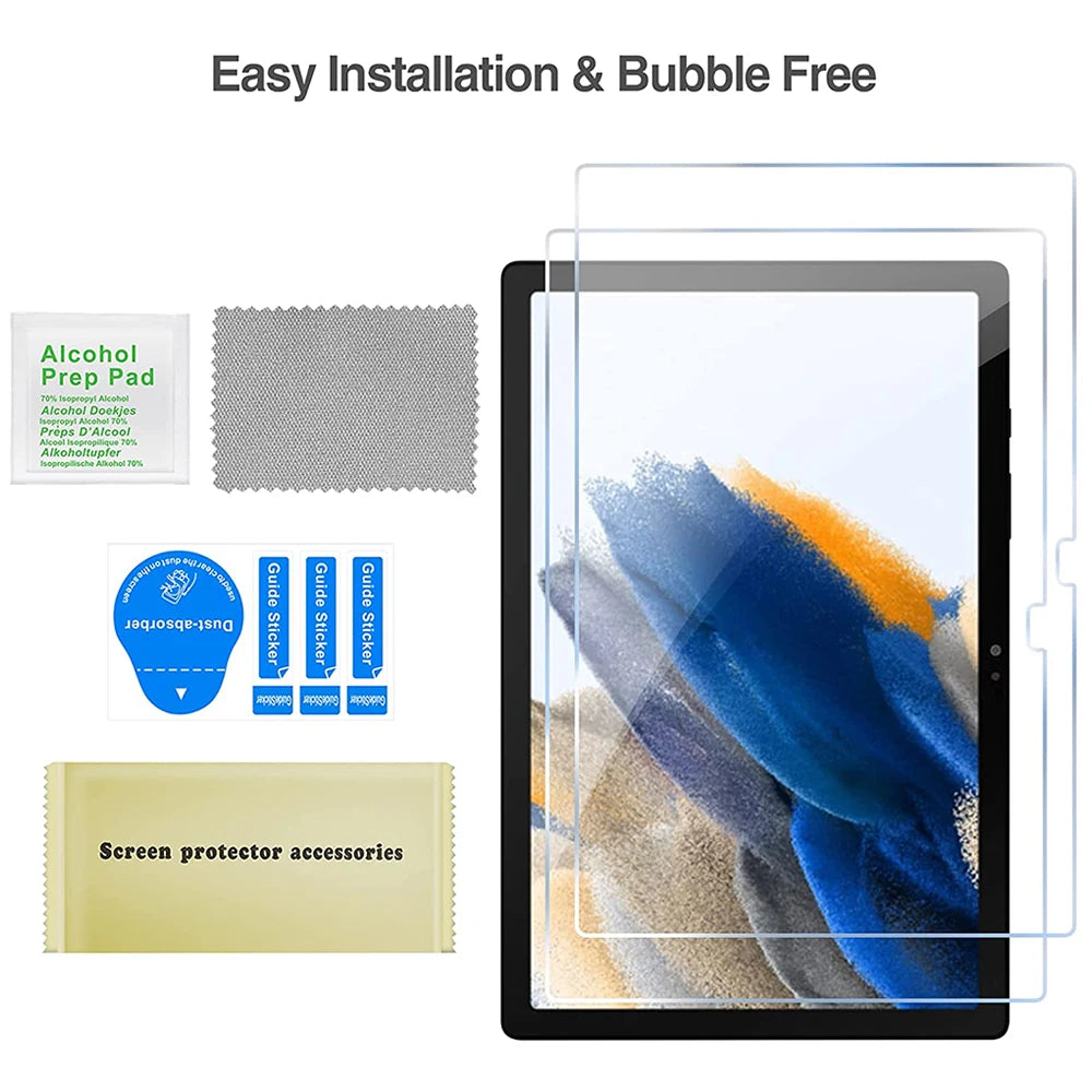 For Samsung Galaxy Tab A7 Lite A7 10.4 A8 10.5 A9 Plus Screen Protective Film Anti-Scratch 9H Hardness Tablet Tempered Glass