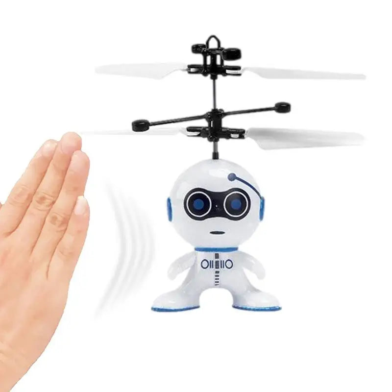 Flying Robot Toys Robot Kids Toys With Conceal Power Switch Robot Airplane Sensing Hand Movements RC Aircraft Remote Control Toy