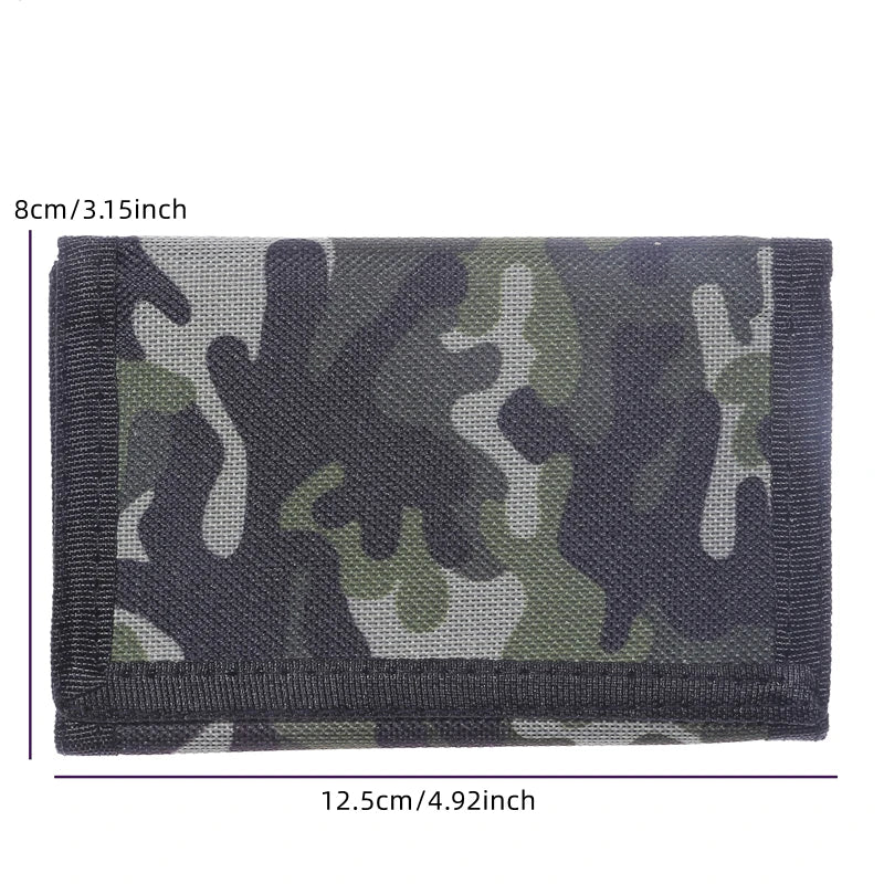 New Army Camouflage Mini Men's Wallet Coin Pocket Slim Purse Money Clip Bag Bank Credit Card Card Cash Holder